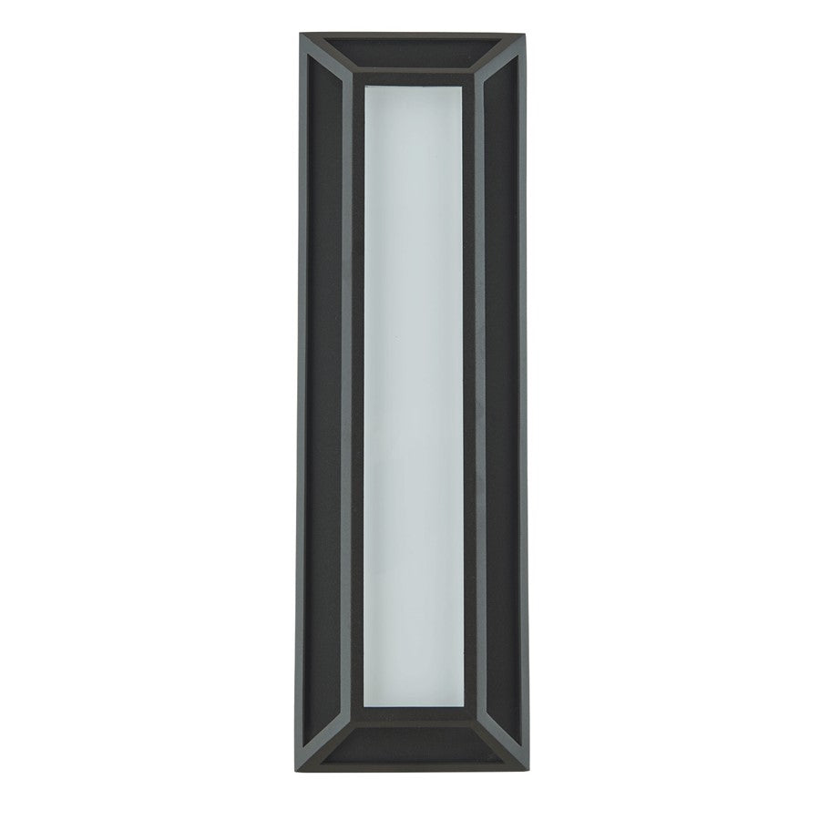 Abra Lighting Cell 1 Light 18" Miter Wall Fixture, Black