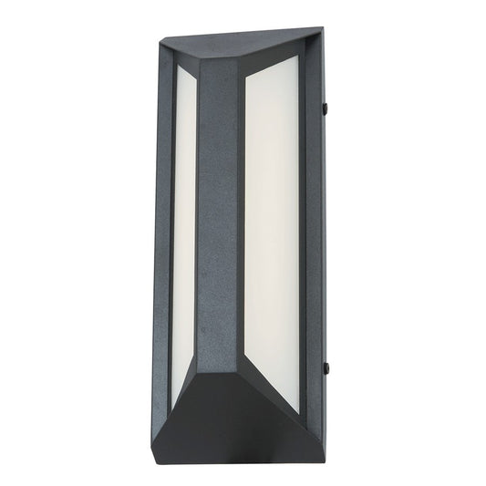 Abra Lighting Newport 1Lt 12" Angled Side Wall Fixture, Black - 50086ODW-MB-TRIX