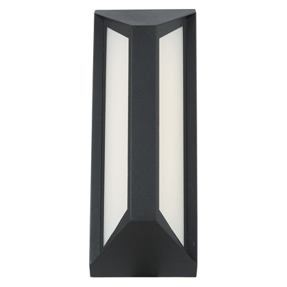 Abra Lighting Newport 1 Light 12" Angled Side Wall Fixture, Black