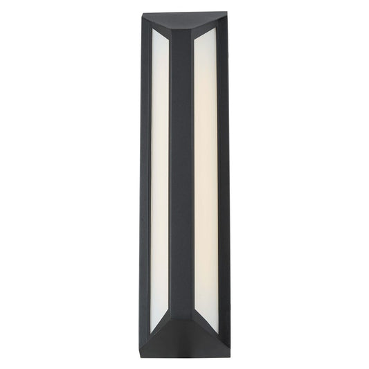 Abra Lighting Newport 1Lt 18" Angled Side Wall Fixture, Black - 50087ODW-MB-TRIX