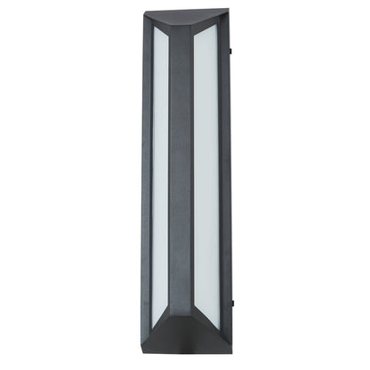 Abra Lighting Newport 1 Light 18" Angled Side Wall Fixture, Black