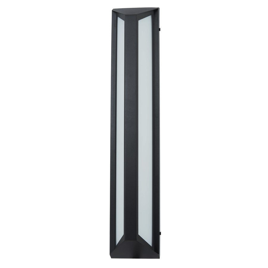 Abra Lighting Newport 1 Light 24" Angled Side Wall Fixture, Black