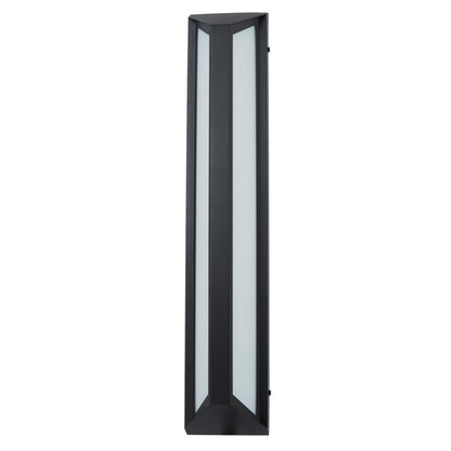 Abra Lighting Newport 1 Light 24" Angled Side Wall Fixture, Black