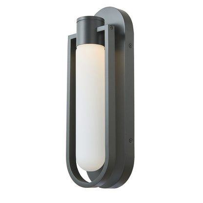 Abra Lighting Siren 1 Light Marine Grade Wall Light/Frost, Black
