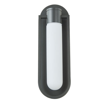 Abra Lighting Siren 1 Light Marine Grade Wall Light/Frost, Black