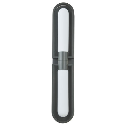 Abra Lighting Siren 2 Light Marine Grade Wall Light/Frost, Black
