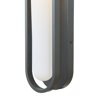 Abra Lighting Siren 2 Light Marine Grade Wall Light/Frost, Black