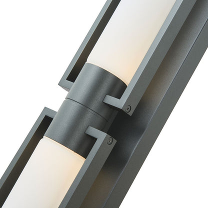 Abra Lighting Siren 2 Light Marine Grade Wall Light/Frost, Black