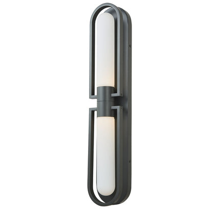 Abra Lighting Siren 2 Light Marine Grade Wall Light/Frost, Black