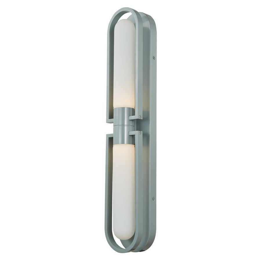 Abra Lighting Siren 2 Light Marine Wall Light/Frost, Silica