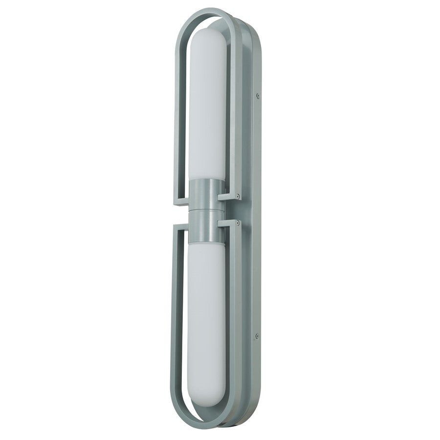 Abra Lighting Siren 2 Light Marine Wall Light/Frost, Silica