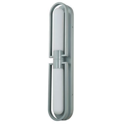 Abra Lighting Siren 2 Light Marine Wall Light/Frost, Silica