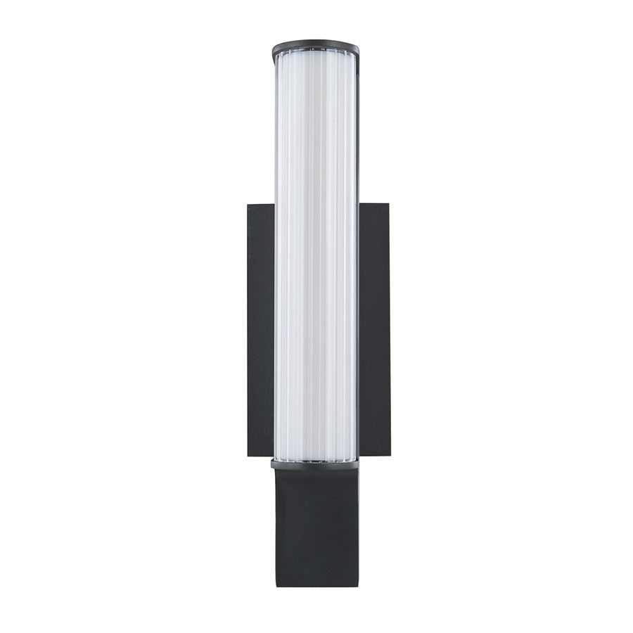 Abra Lighting Macie 16" Marine Wall Light/Ribbed Frost, BK