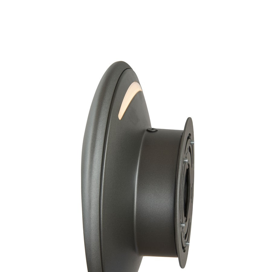 Abra Lighting Sol 1 Light Wet Location Wall Fixture, Silva