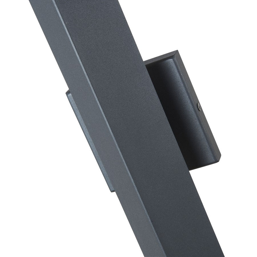 Abra Lighting Pauldron 1 Light 30" Reflective Wall Light, BK