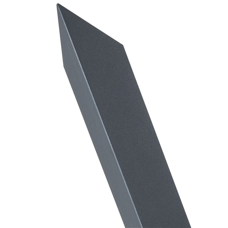 Abra Lighting Pauldron 1 Light 30" Reflective Wall Light, BK