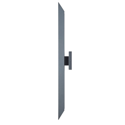 Abra Lighting Pauldron 1 Light 30" Reflective Wall Light, BK