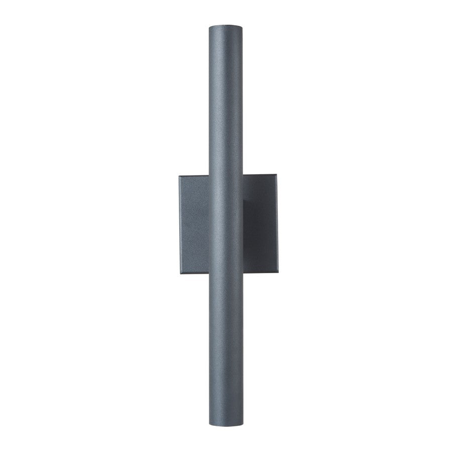 Abra Lighting Obelisk 18" Reflective Tube Wall Light, BK