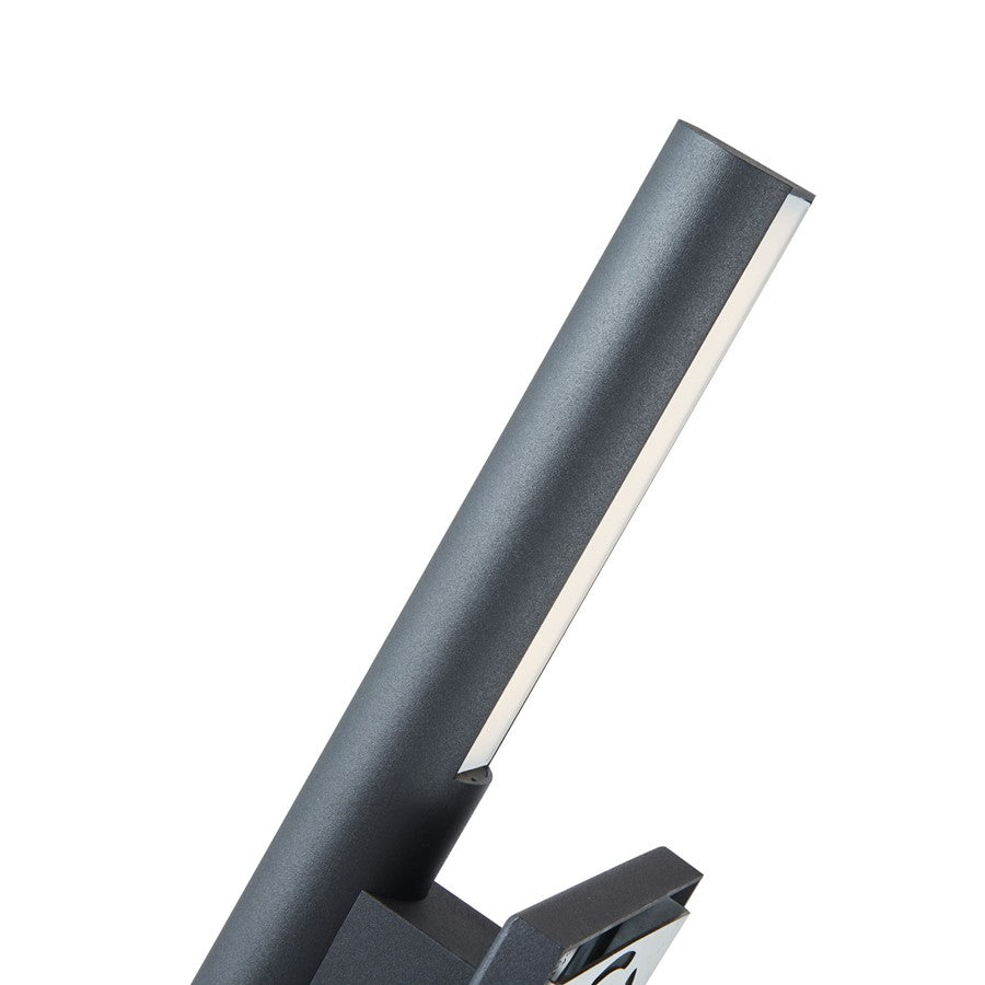 Abra Lighting Obelisk 18" Reflective Tube Wall Light, BK