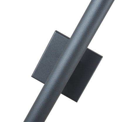 Abra Lighting Obelisk 18" Reflective Tube Wall Light, BK