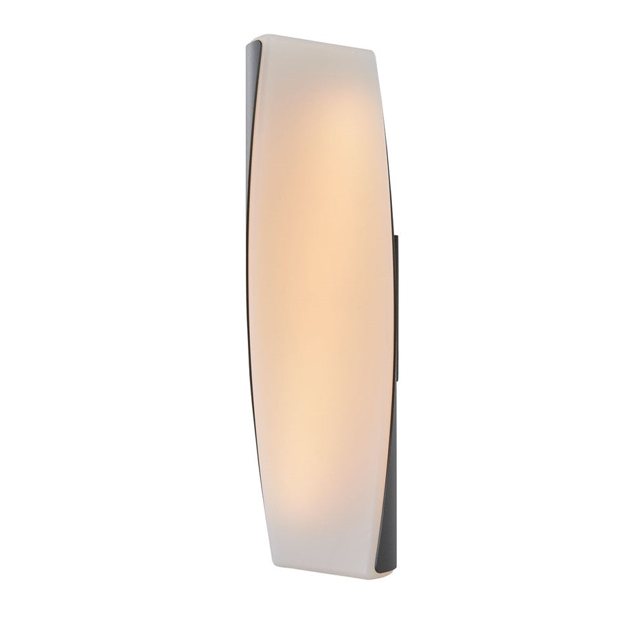 Abra Lighting Vortex 2Lt 15" Twirled Acrylic Wall Light, BK - 50116ODW-MB-VORTEX