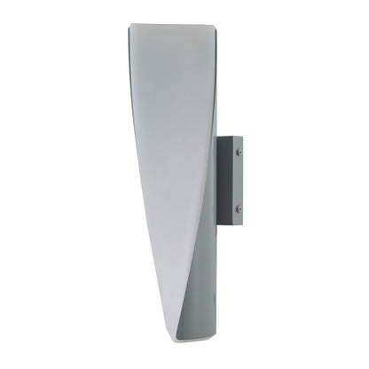 Abra Lighting Vortex 2 Light 15" Twirled Wall Light, Silica