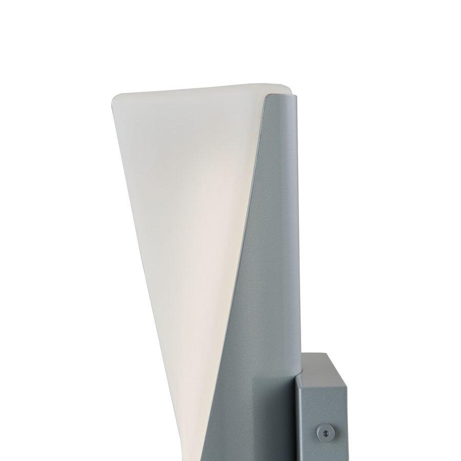 Abra Lighting Vortex 2 Light 15" Twirled Wall Light, Silica