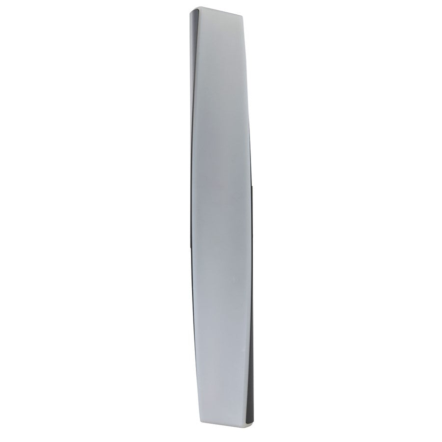 Abra Lighting Vortex 2 Light 28" Twirled Acrylic Wall Light, BK