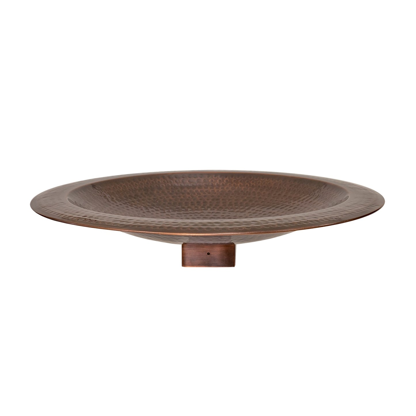 Achla Hammered Copper 23in Birdbath Bowl | Rustic Copper Plated Brass | Garden & Patio Bird Bath | 23 x 23 x 7.25 in | Model BBHC-23P