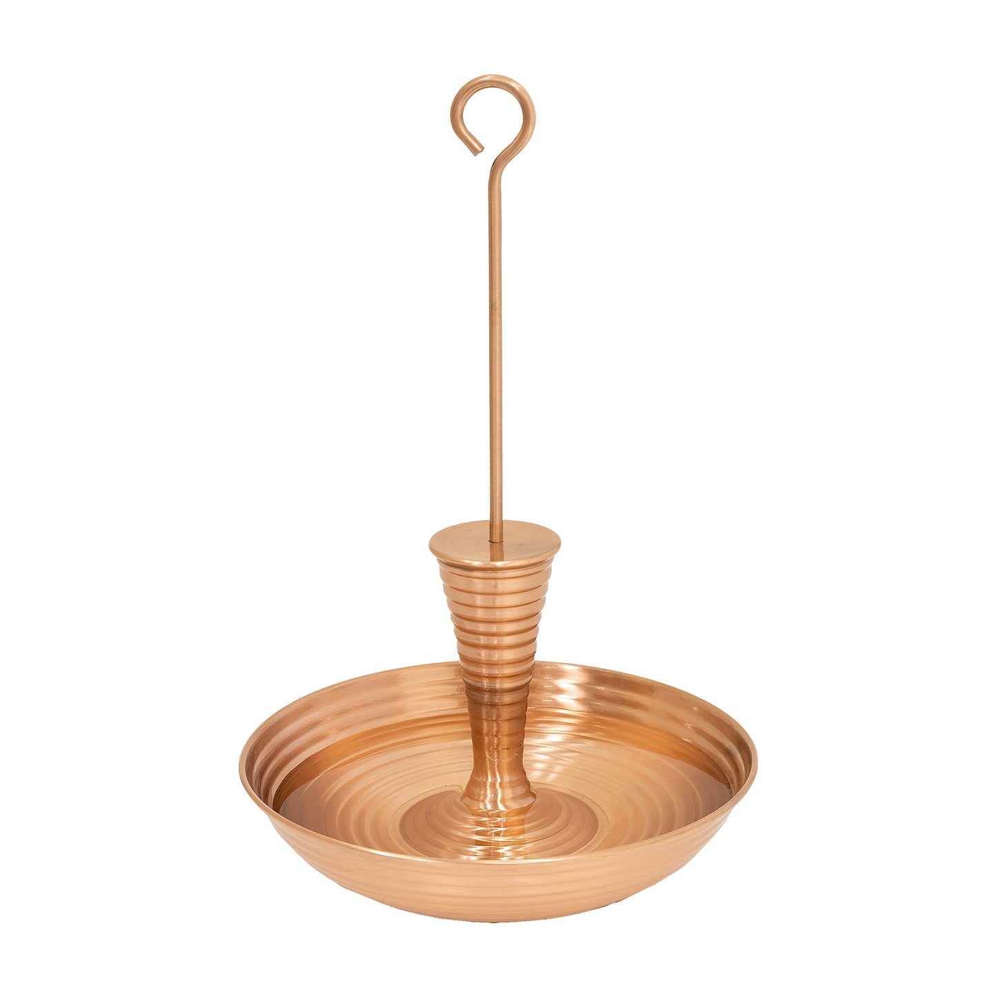 Achla Droplet 9in Birdbath & Feeder | Satin Copper Brass | Patio & Garden Accent | 9 x 9 x 14 in | Model BFB-01