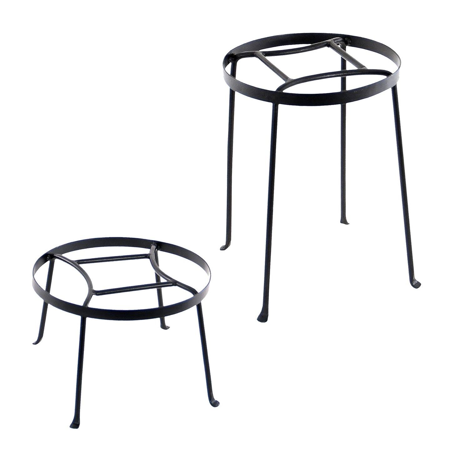 Achla Argyle Plant Stands Set of Two | Wrought Iron with Graphite Powdercoat | Living Room, Sunroom & Patio Plant Display | 8in and | Model FB-30-31