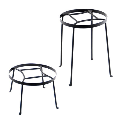Achla Argyle Plant Stands Set of Two | Wrought Iron with Graphite Powdercoat | Living Room, Sunroom & Patio Plant Display | 8in and | Model FB-30-31