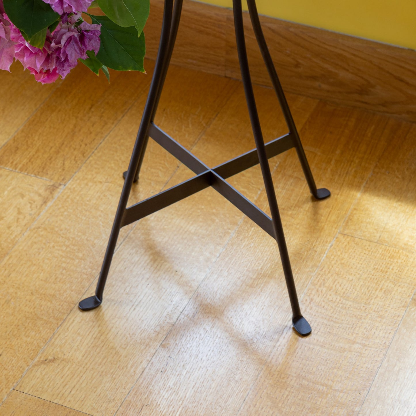 Achla Tara Plant Stands Set of Three | Wrought Iron Roman Bronze | Tiered Plant Display for Living Room & Covered Patio | 15-24 | Model FB-81-82-83