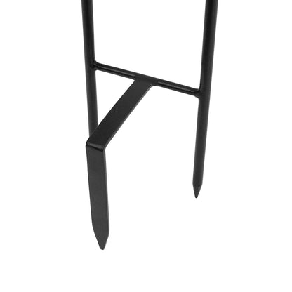 Achla Hose Caddy | Black Wrought Iron Garden Hose Holder & Stake | Small Gardens & Patios | 10 x 36.25 x 10.25 in, Compact | Model HC-05