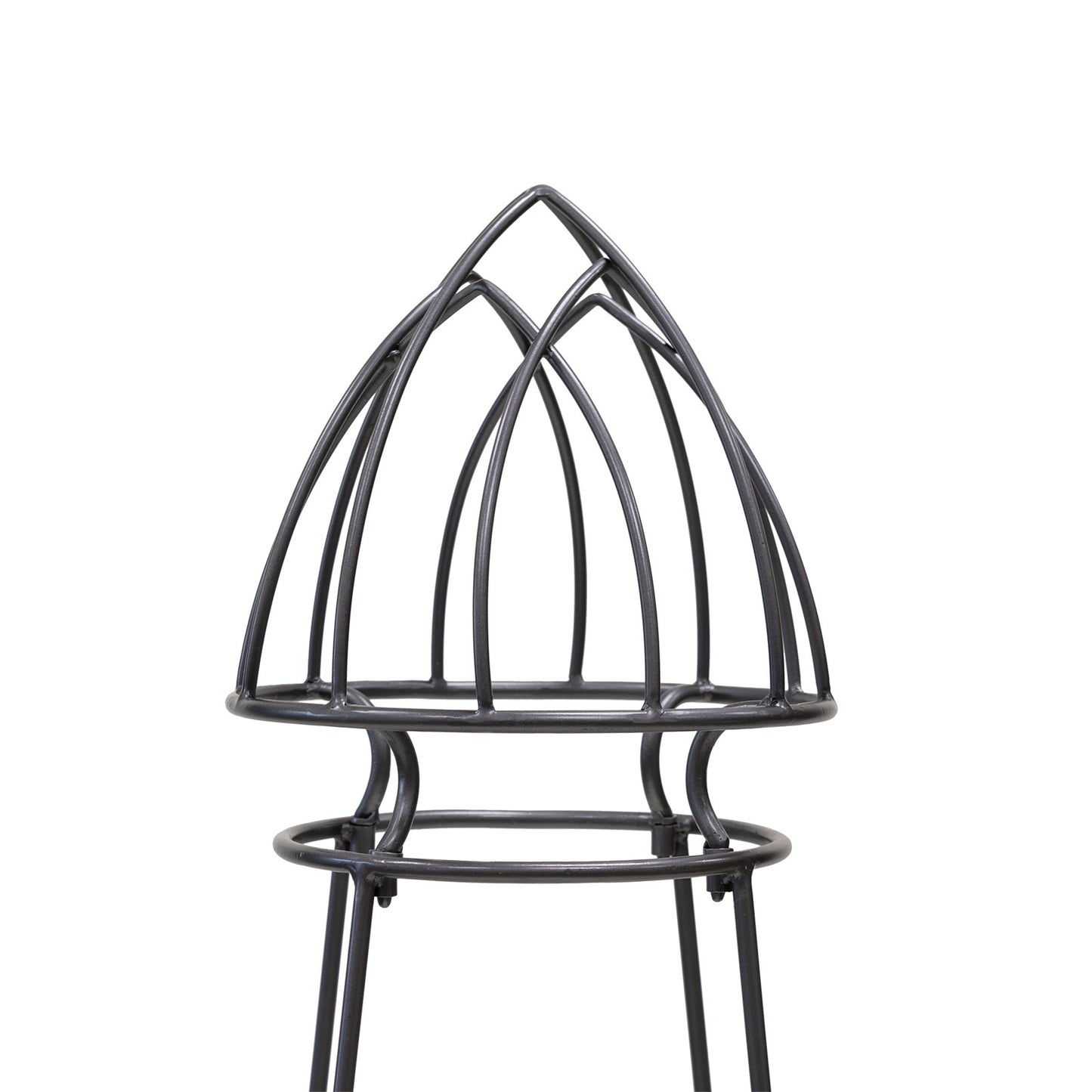 Achla Minar Pylon I 65.5in Wrought Iron Plant Trellis | Graphite Powdercoat | Garden Entryway & Vegetable Bed | 17.75 x 17.75 x 65.5 in | Model PYL-21