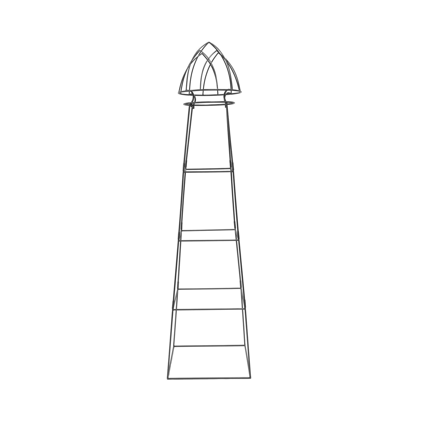 Achla Minar Pylon II 87in Wrought Iron Plant Trellis | Graphite Powdercoat | Garden Entryway & Vegetable Bed | 21 x 21 x 87 in | Model PYL-22
