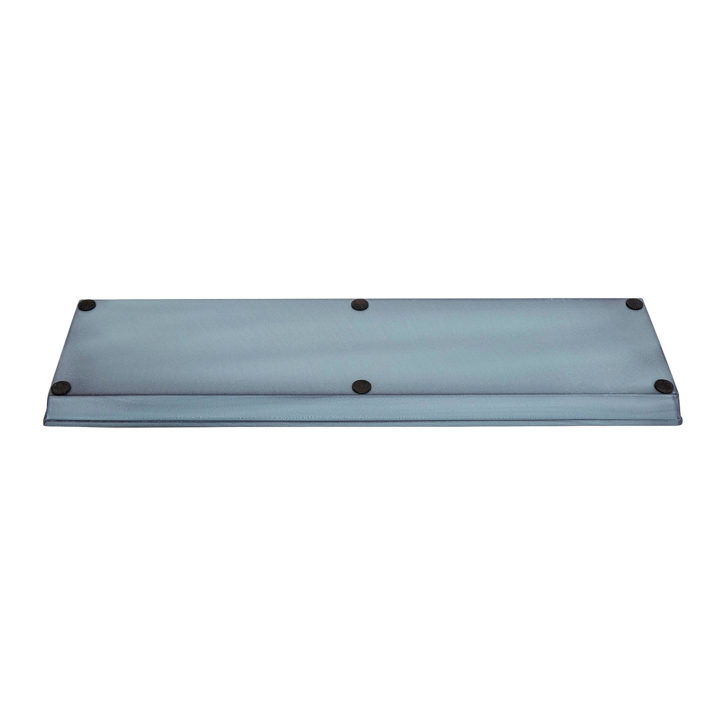 Achla Small Nantucket Blue Flower Box Tray, Pack of 2 | Galvanized Steel Planter Tray | Indoor & Outdoor Plant Drip Tray | 22 x 6 x 1 | Model TR-C-08NB-2
