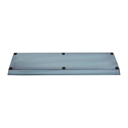 Achla Small Nantucket Blue Flower Box Tray, Pack of 2 | Galvanized Steel Planter Tray | Indoor & Outdoor Plant Drip Tray | Model TR-C-08NB-2