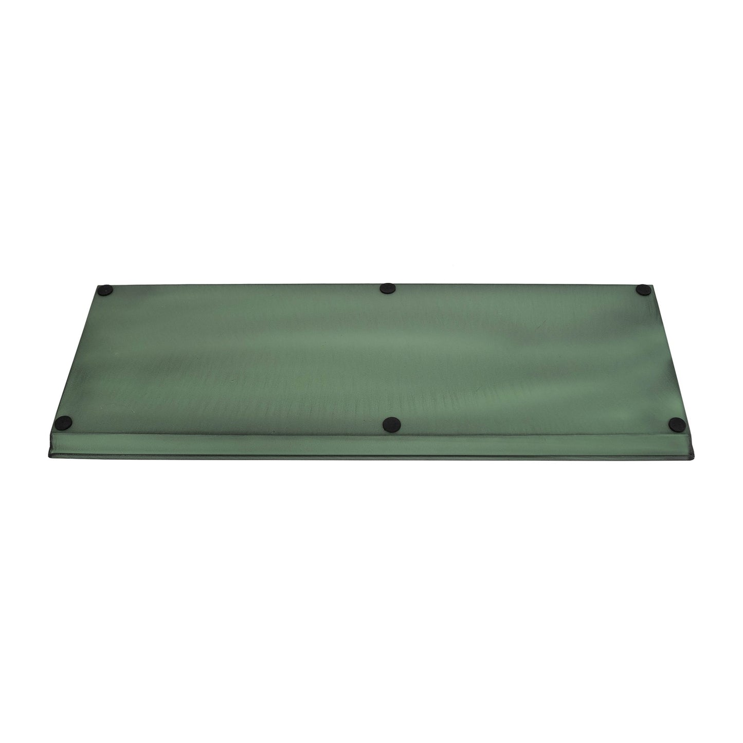 Achla Medium Green Flower Box Tray, Pack of 2 | Galvanized Steel Green Patina | Windowsill & Tabletop Drip Tray | 23 x 9 x 1 in | Model TR-VFB-05-2