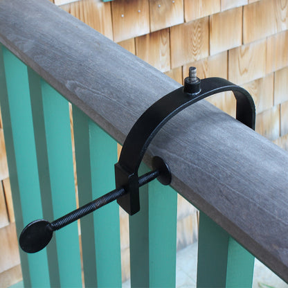 Achla Railing Pineapple Feeder | Steel Wire Mesh Black & Nickel | Deck & Porch Bird Feeder for Sunflower Seeds, Suet, Mealworms | 9 | Model VBF-02-OR