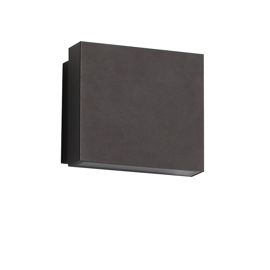 Avenue Outdoor 5" Sq. LED Up/Down Light Wall Sconce, Black - AEAV10002-BLK