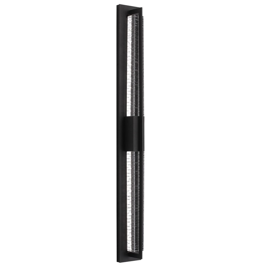 Avenue Outdoor 44"H 3-CCT LED Wall Sconce, Black/Crystal - AEAV10013-BLK
