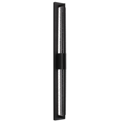 Avenue Outdoor 44"H 3-CCT LED Wall Sconce, Black/Crystal - AEAV10013-BLK