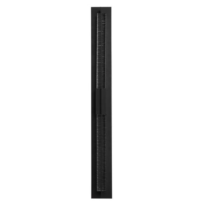 Avenue Outdoor 44"H 3-CCT LED Wall Sconce, Black/Crystal