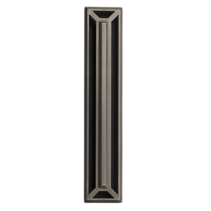 Avenue Outdoor 26"H 3-CCT LED Sconce, Black/Bronze Grid Cover - AEAV10015-ABB