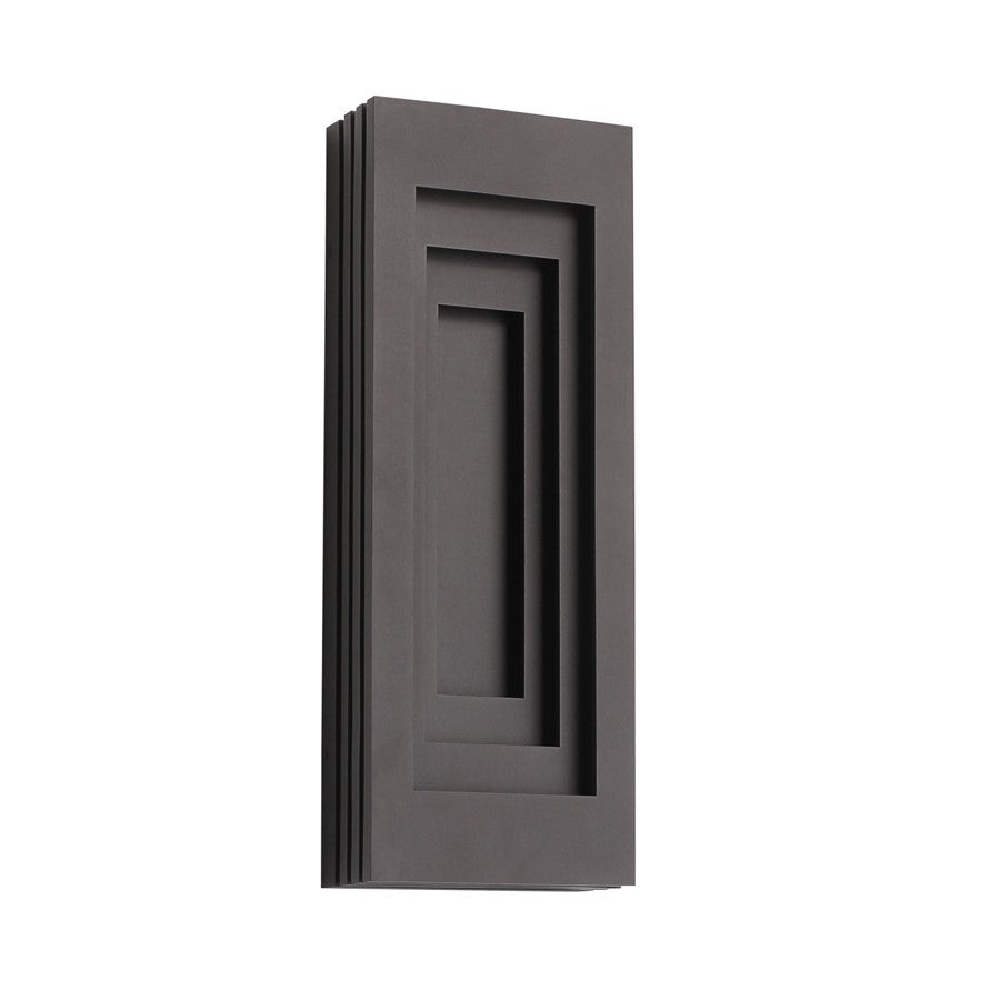 Avenue Outdoor 24"H 3-CCT LED Rectangular Wall Sconce, Bronze