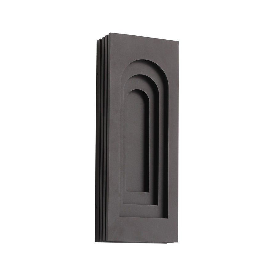 Avenue Outdoor 24"H 3-CCT LED Rectangular Curved Sconce, Bronze - AEAV10029-DBZ