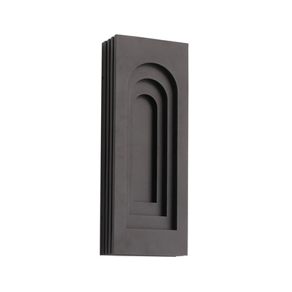 Avenue Outdoor 24"H 3-CCT LED Rectangular Curved Sconce, Bronze - AEAV10029-DBZ