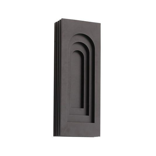 Avenue Outdoor 24"H 3-CCT LED Rectangular Curved Sconce, Bronze - AEAV10029-DBZ