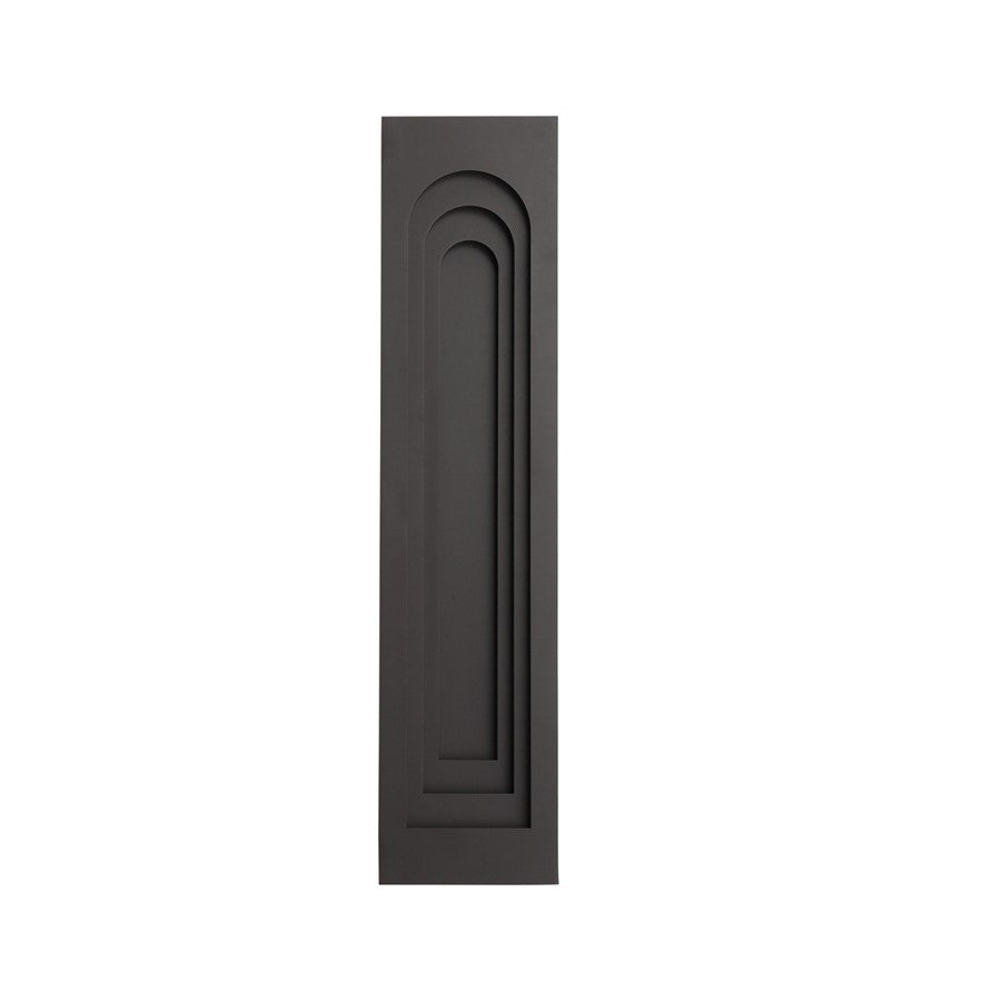 Avenue Outdoor 36"H 3-CCT LED Rectangular Curved Sconce, Bronze
